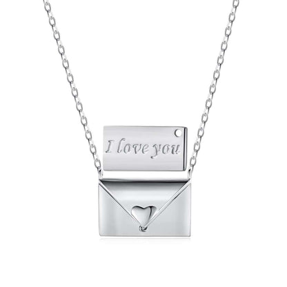 [CharmAries]Envelope Heart Shape Mother's Day Necklace