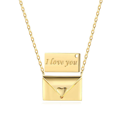 [CharmAries]Envelope Heart Shape Mother's Day Necklace