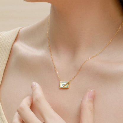 [CharmAries]Envelope Heart Shape Mother's Day Necklace