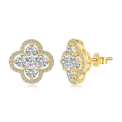 [CharmAries]Lucky Four-Leaf Clover Exquisite Earrings