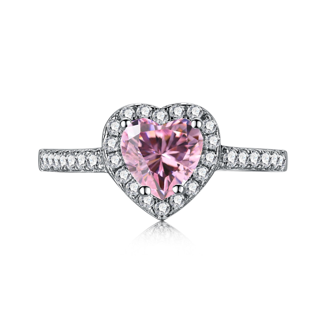 [CharmAries]Eternity Splashy Romantic Heart Shape Lover Ring