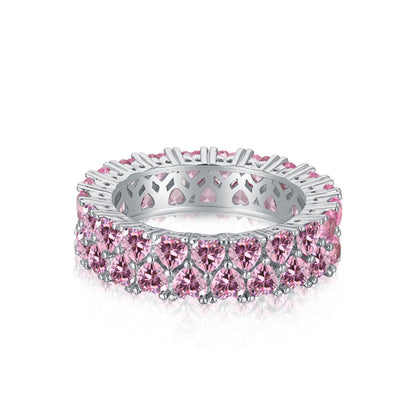 [CharmAries]Sparkling Full Heart Ring