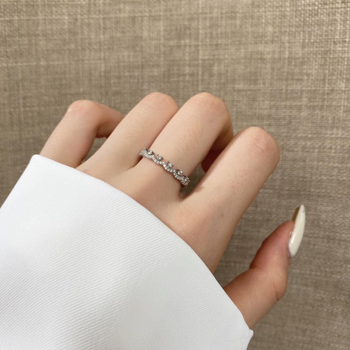 [CharmAries]Elegant Resplendent Round Shape Party Ring