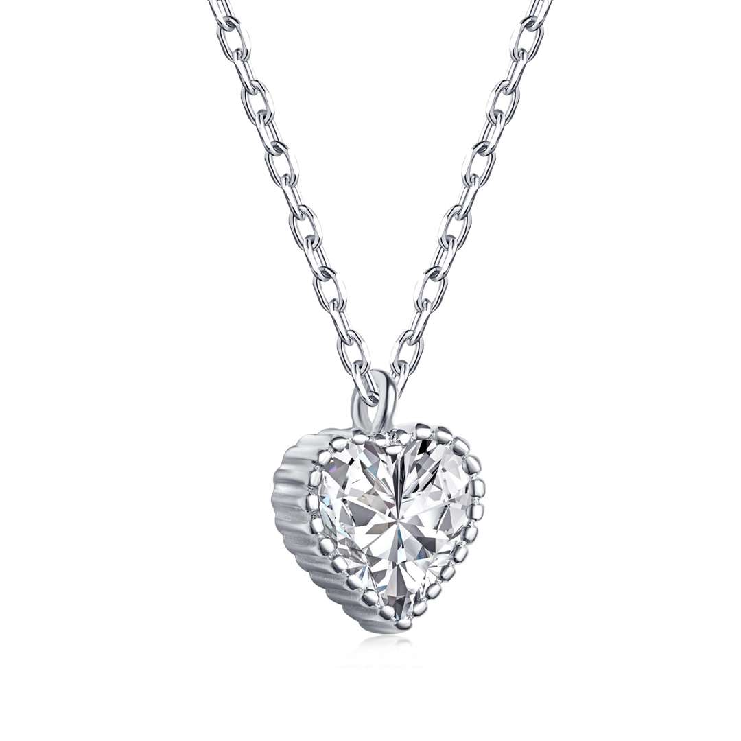 [CharmAries]Ornate Heart Shape Necklace