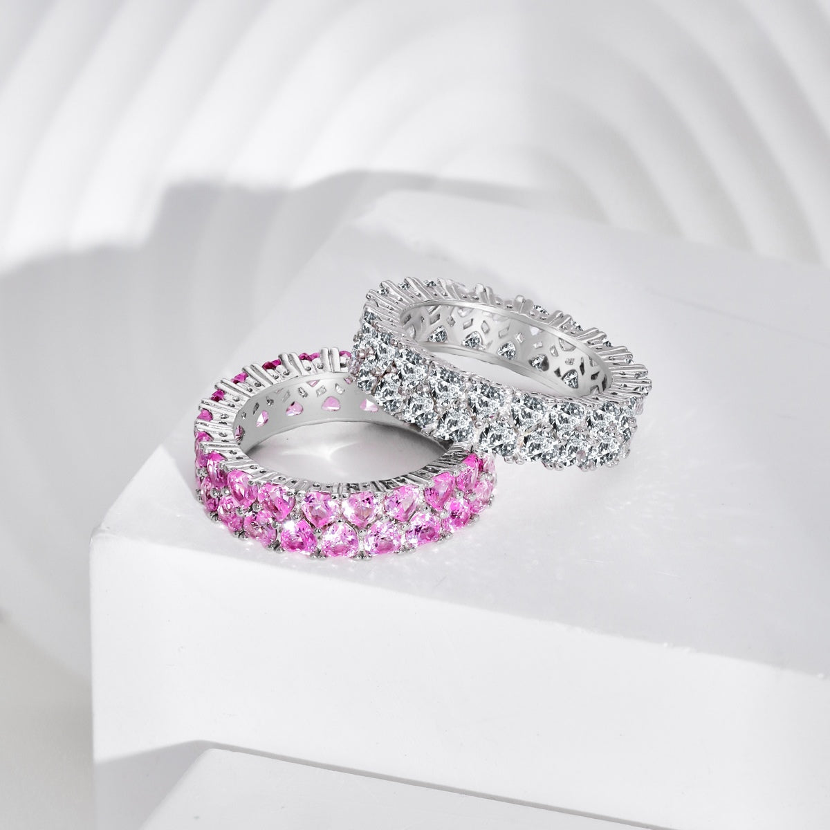 [CharmAries]Sparkling Full Heart Ring