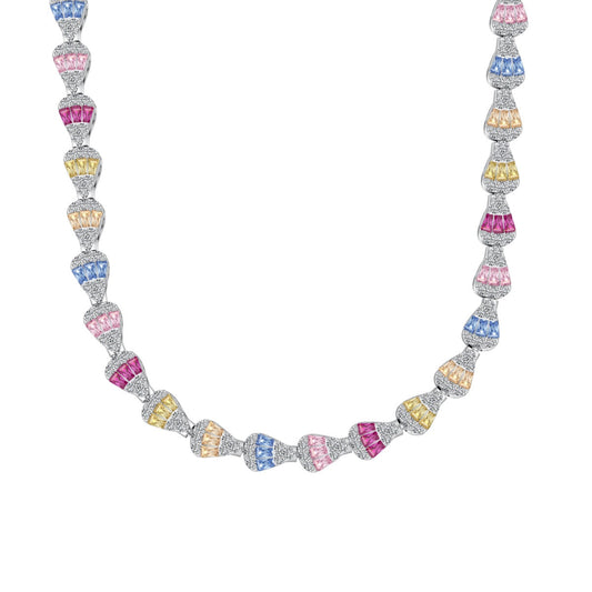 [CharmAries]Radiant Colorful Rainbow Necklace