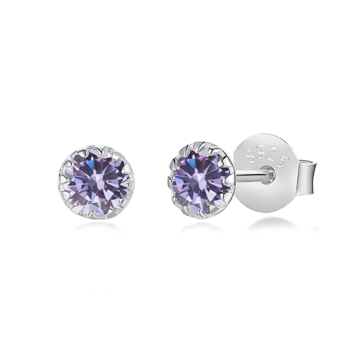 [CharmAries]Sparkling Colorful Round Shape Earrings