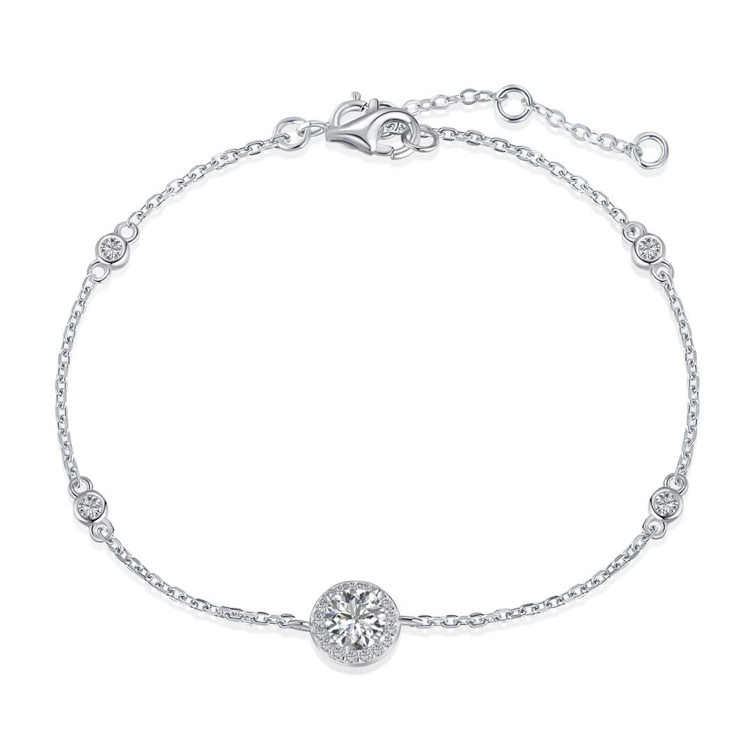 [CharmAries]Dazzling Round Cut Shape Bracelet