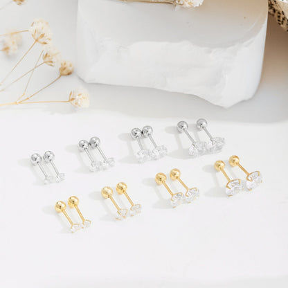 [CharmAries]Unique U-Shaped Ear Bone Earrings