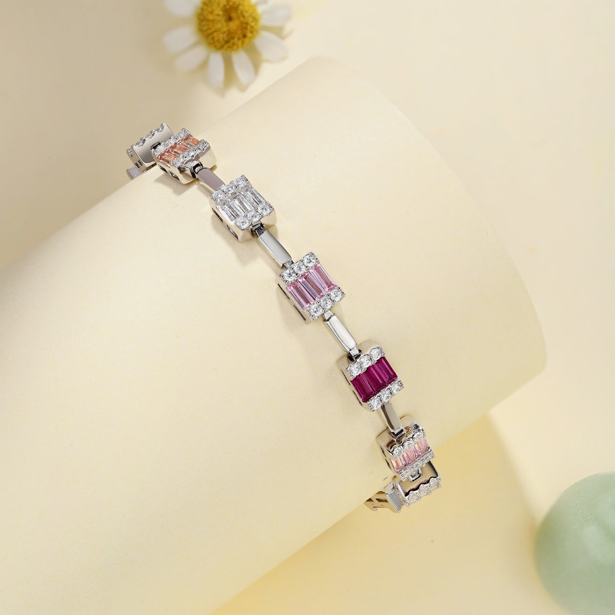 [CharmAries]Dainty Charming Emerald Cut Daily Bracelet