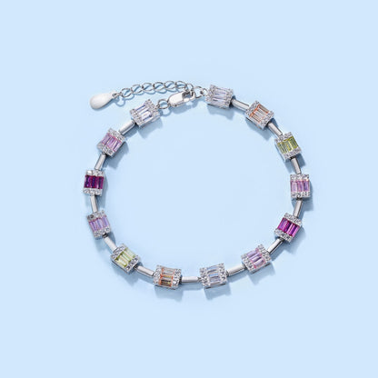 [CharmAries]Dainty Charming Emerald Cut Daily Bracelet