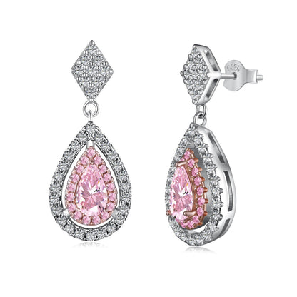 [CharmAries]Ornate Delicate Water Drop Shape Banquet Earrings