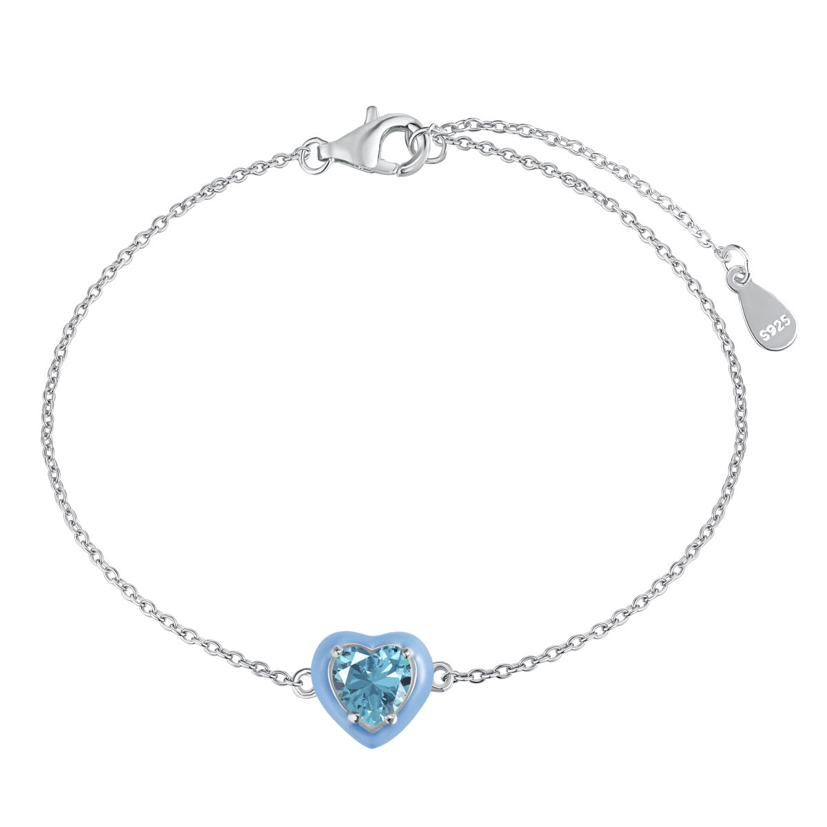 [CharmAries]Sparkling Romantic Heart Shape Lover Bracelet