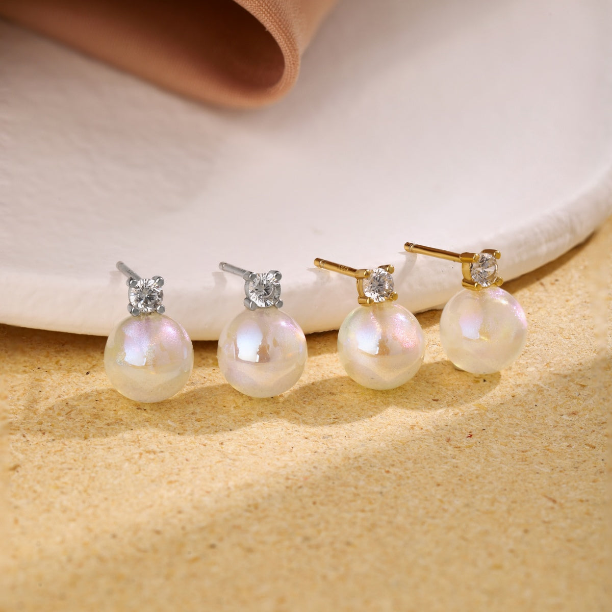 [CharmAries]Symphony Mermaid Pearl Earrings