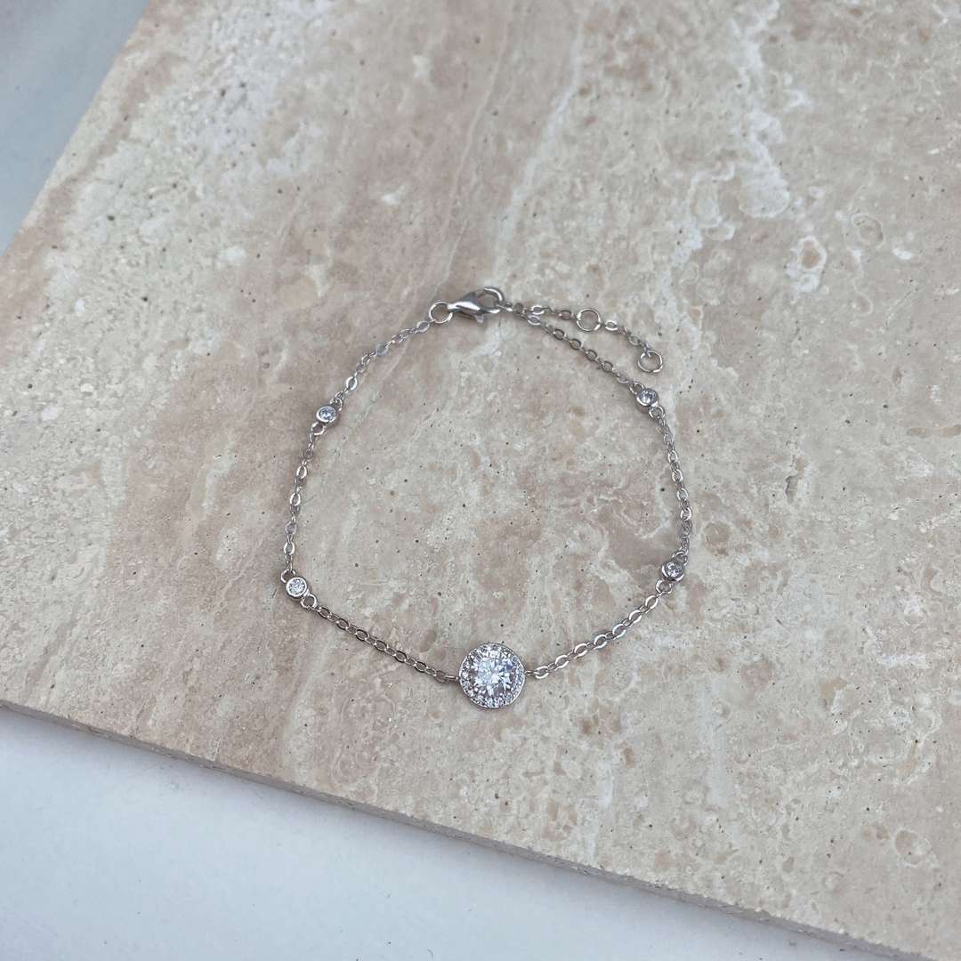 [CharmAries]Dazzling Round Cut Shape Bracelet