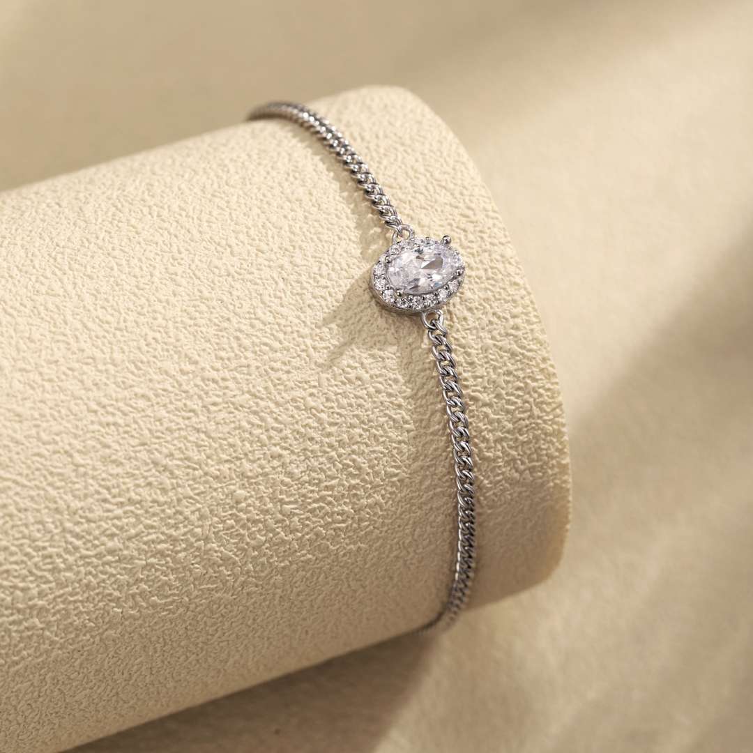 [CharmAries]Exquisite Oval Shape Bracelet