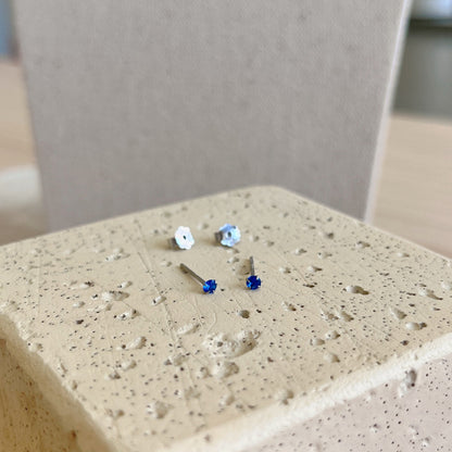 [CharmAries]Delicate Solitaire Earrings