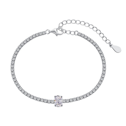 [CharmAries]0.75 Carat Exquisite Oval Cut Daily Bracelet