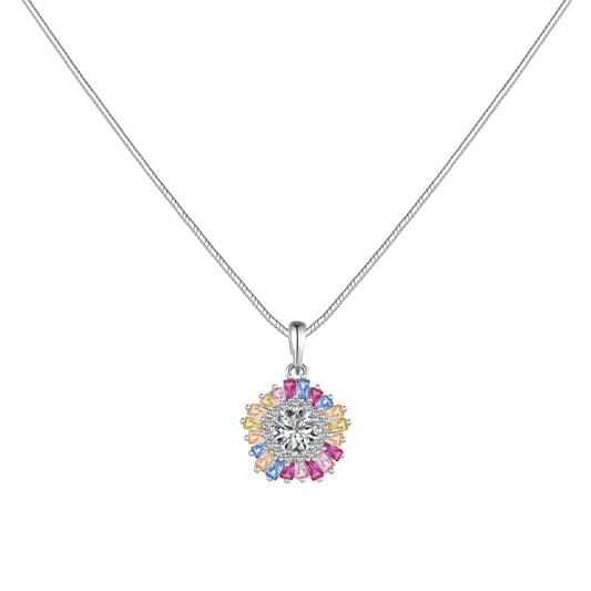 [CharmAries]Charming Flower Colorful Necklace