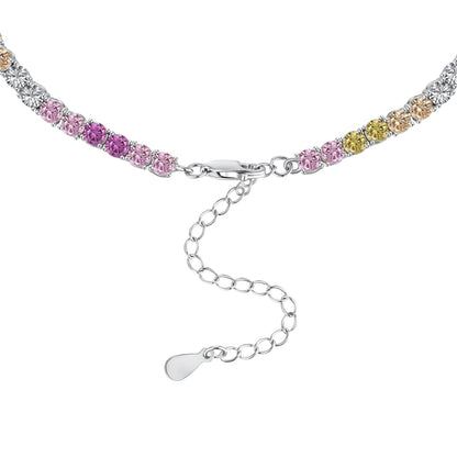 [CharmAries]Delicate Colorful Tennis Necklace