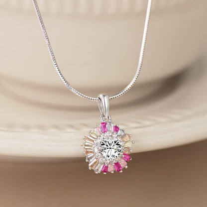 [CharmAries]Charming Flower Colorful Necklace