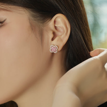 [CharmAries]Lucky Four-Leaf Clover Exquisite Earrings