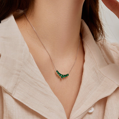 [CharmAries]Dainty Colorful Heart Necklace