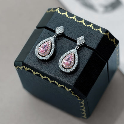 [CharmAries]Ornate Delicate Water Drop Shape Banquet Earrings