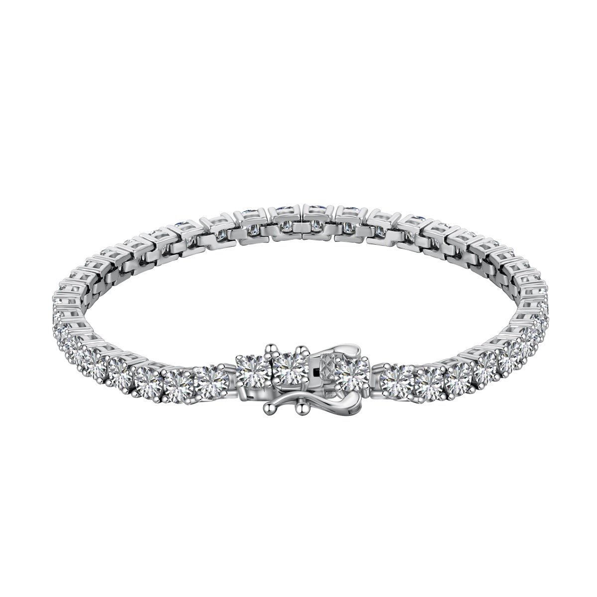 [CharmAries]Luxurious Ornate Round Cut Tennis Bracelet