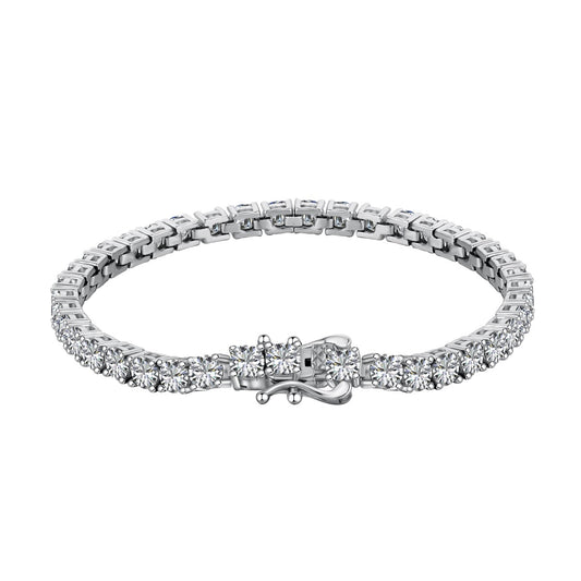 [CharmAries]Luxurious Ornate Round Cut Tennis Bracelet