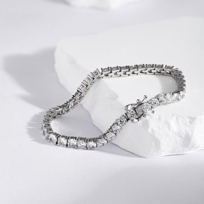 [CharmAries]Luxurious Ornate Round Cut Tennis Bracelet