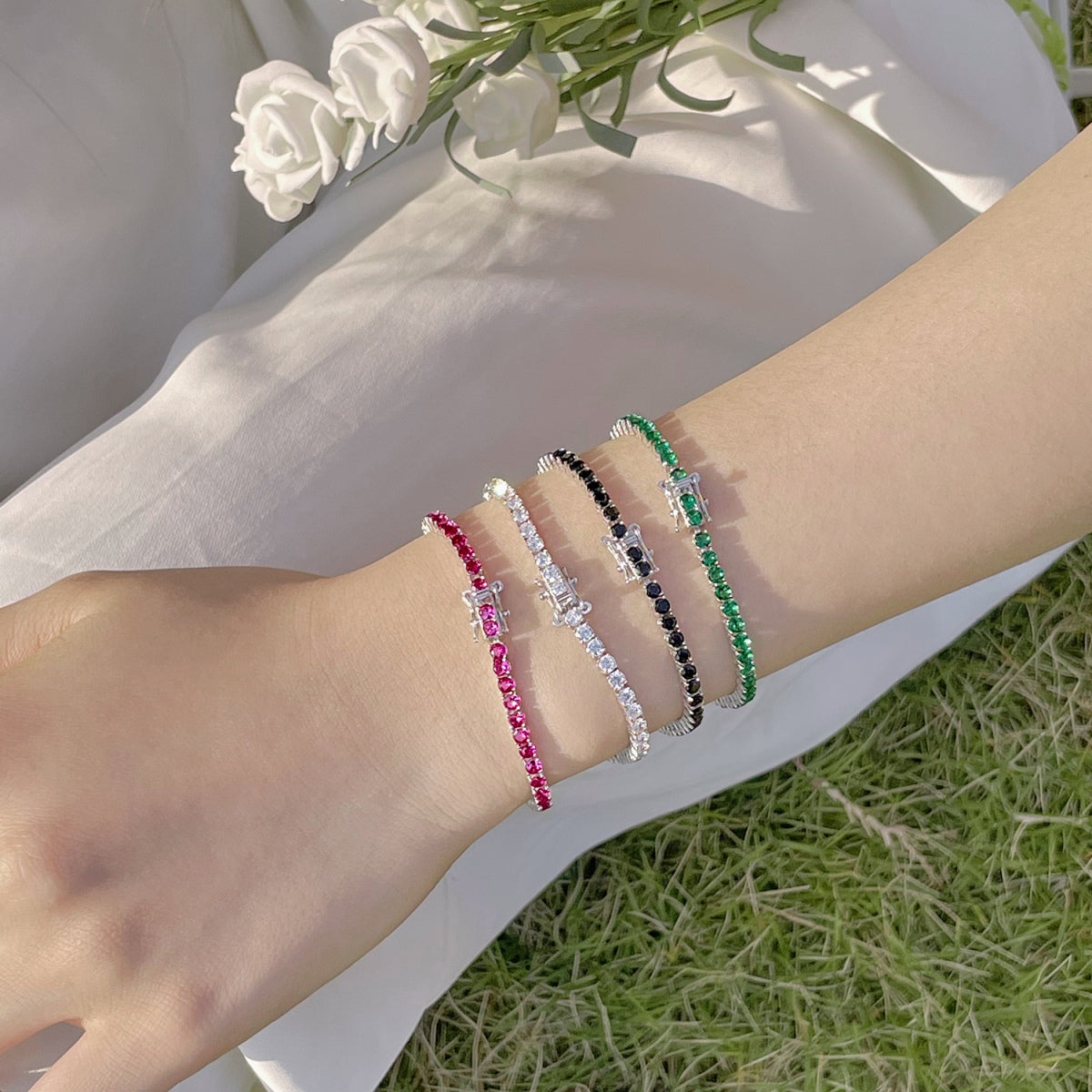 [CharmAries]Radiant Colorful Round Cut Party Bracelet