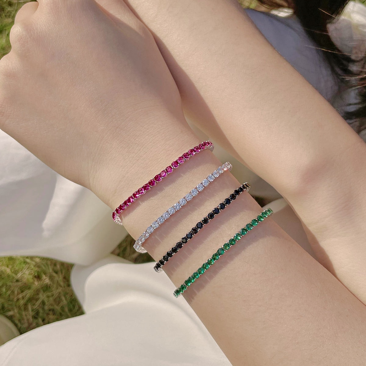 [CharmAries]Radiant Colorful Round Cut Party Bracelet