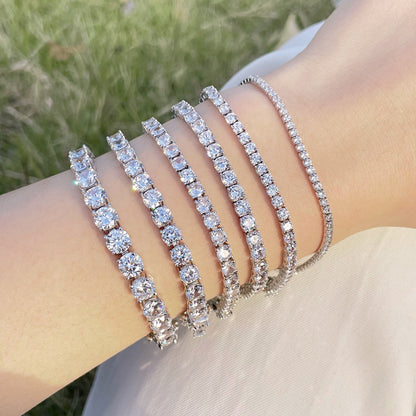 [CharmAries]Luxurious Ornate Round Cut Tennis Bracelet