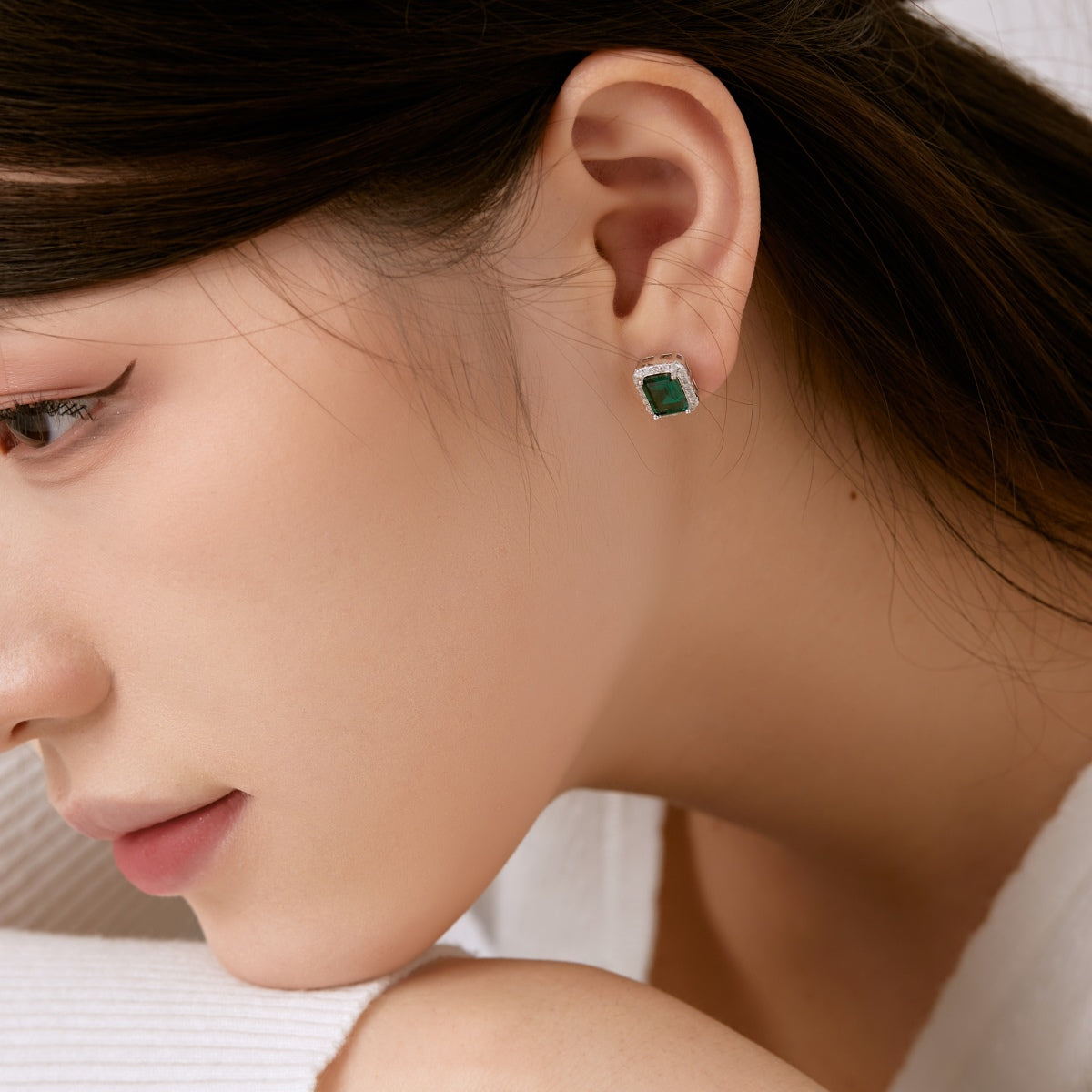 [CharmAries]Luxurious Dainty Emerald Cut Banquet Earrings