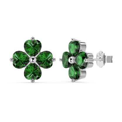 [CharmAries]Four-Leaf Clover Ball Earrings