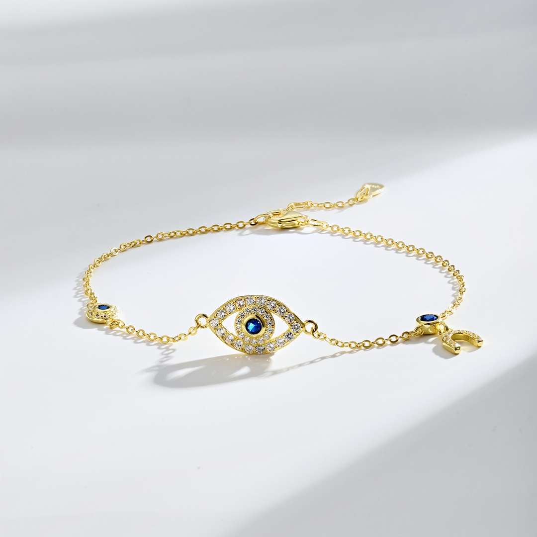 [CharmAries]Dainty Eye Shape Necklace