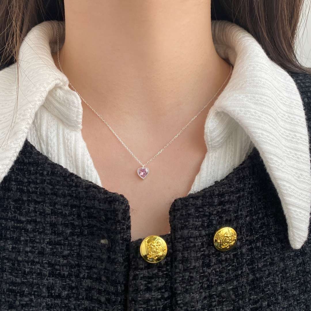 [CharmAries]Ornate Heart Shape Necklace