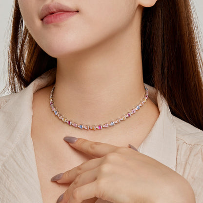 [CharmAries]Radiant Colorful Rainbow Necklace