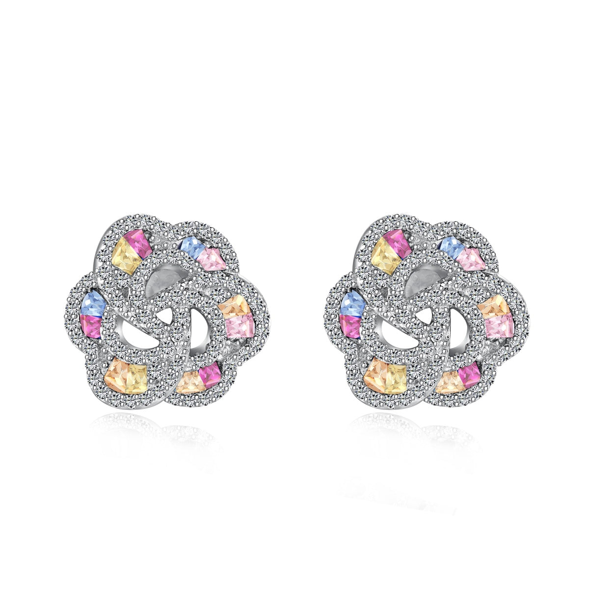 [CharmAries]Exquisite Flower Shape Daily Earrings