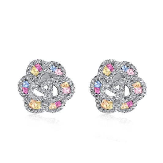 [CharmAries]Exquisite Flower Shape Daily Earrings