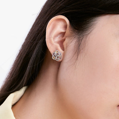 [CharmAries]Exquisite Flower Shape Daily Earrings