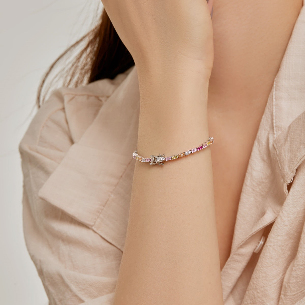 [CharmAries]Delicate Romantic Heart Shape Lover Bracelet