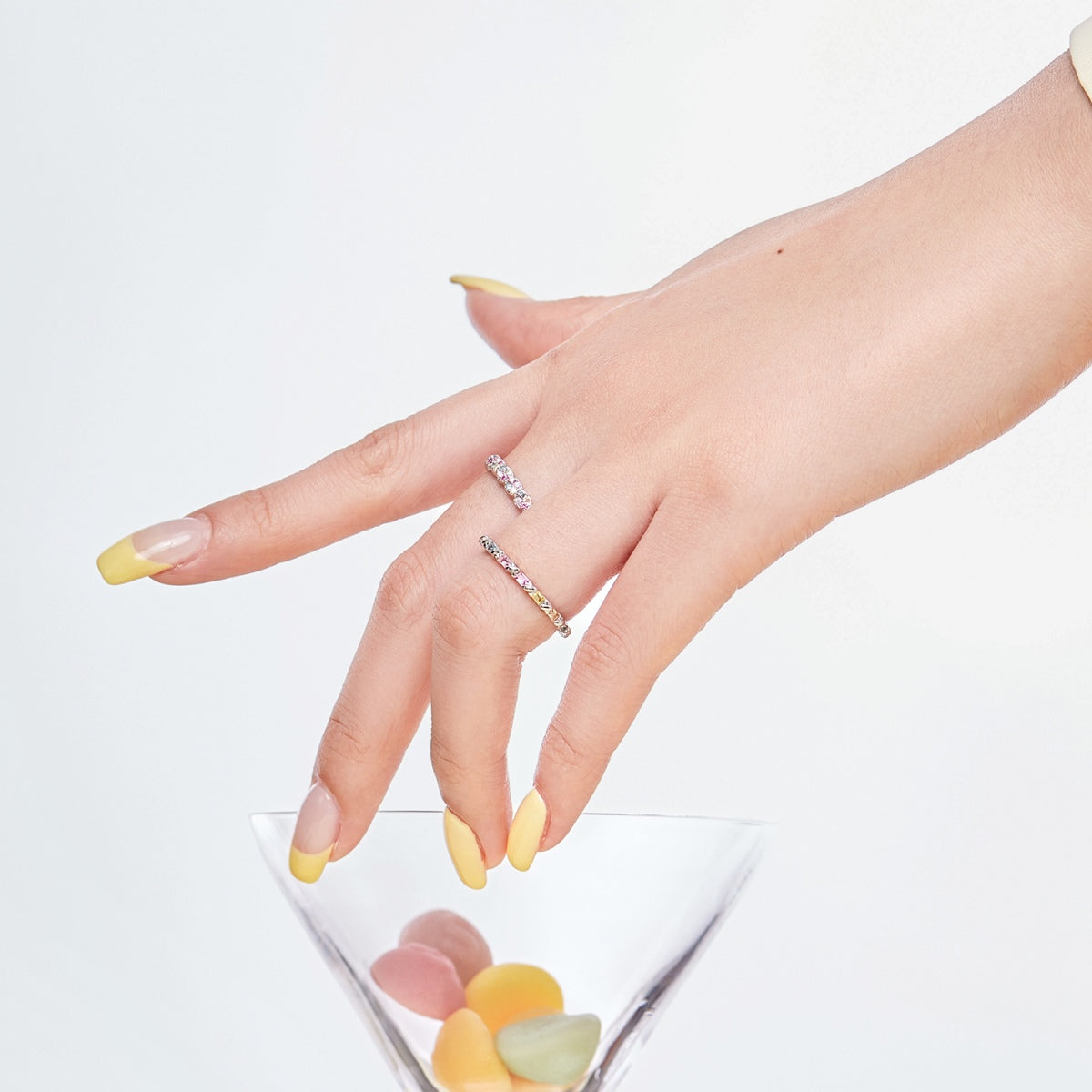 [CharmAries]Charming Colorful Round Cut Daily Ring