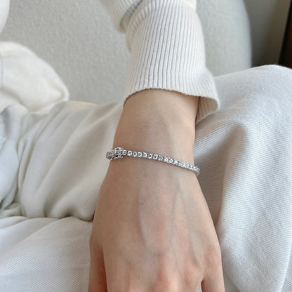 [CharmAries]Dainty Charming Round Cut Tennis Bracelet