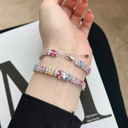 [CharmAries]Delicate Colorful Multi Cut Party Bracelet