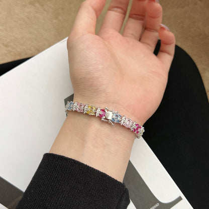 [CharmAries]Delicate Colorful Multi Cut Party Bracelet