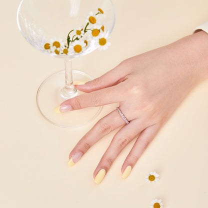 [CharmAries]Dainty Ebullient Round Cut Daily Ring