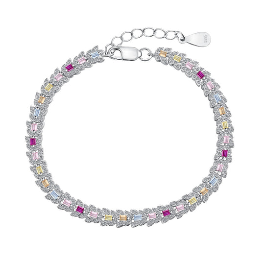 [CharmAries]Delicate Colorful Multi Cut Daily Bracelet