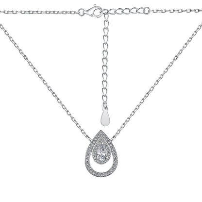 [CharmAries]Sparkling Pear Cut Necklace